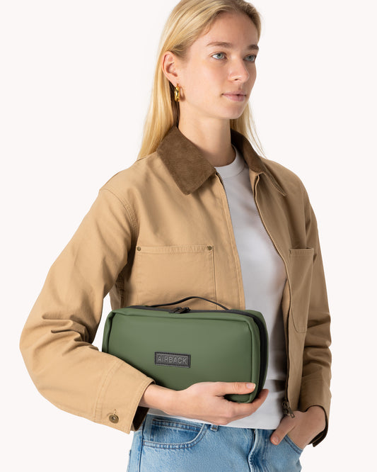 Airback Toiletry Bag Olive Green